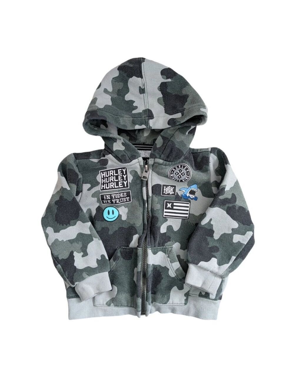 🩵 4/$20 Hurley Camo Zip Up Hoodie 24m
